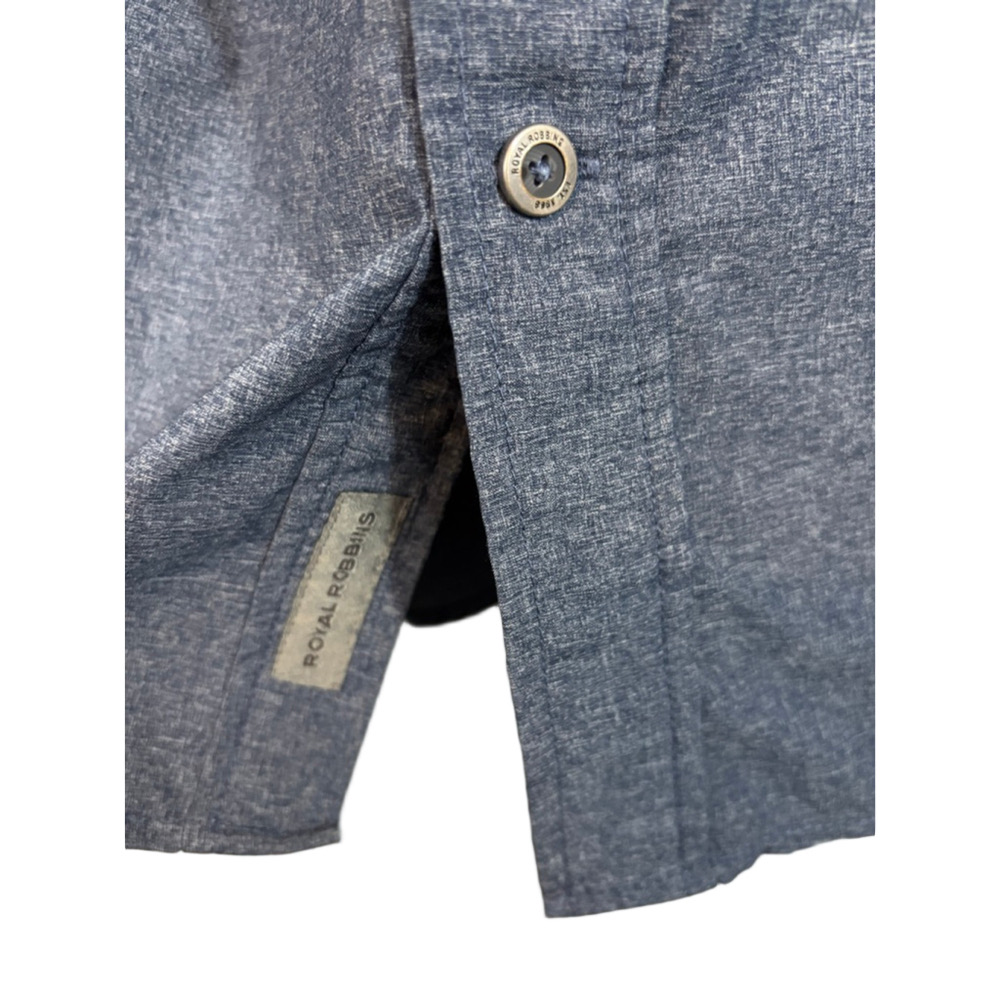 Men's Royal Robbins Long Distance Traveler Blue Casual Button Down Shirt XL - Picture 3 of 11